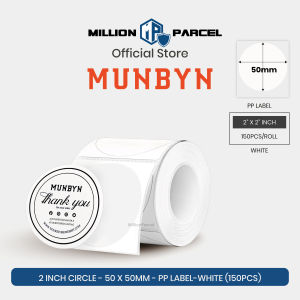 MUNBYN Big Thermal Label Sticker Roll | Custom Sticker Label | Branded Label | Barcode Label | Name Sticker Printing