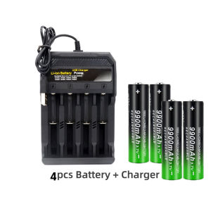 Charger baterai daya baterai GTF 18650 9900mAh 2/4/8pcs pengisi daya baterai 4 slot 3.7V 18490 16340 14500