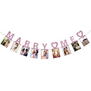 [SG Seller] Wedding Letter Banner Marry Me Decor Supplies Hens Party Backdrop Decoration Garlands