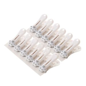 PTPT  Plastic Cat Claw Clothespin Windproof Kawaii Food Bag Clip Creative Anti Drop Clothes Pegs Home