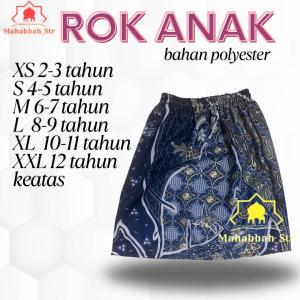 Rok Batik Anak Paud TK Sd SMP SMA Rok Bawahan Kebaya Bahan Polyester