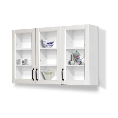 Offo Living - Kitchen Set Lemari Dapur Rak 3 Pintu Body Putih - 010810