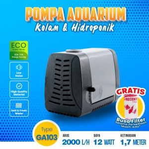 Pompa Aquarium Kolam Ikan Hias Koi Arwana Channa Hidroponik Low Watt