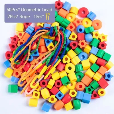 Pop Beads Jewelry Kit Bracelet Necklace Threading Craft Colorful Creative Playset Gift