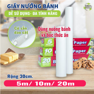 Giấy Nến Nướng Bánh SGE PP Cao Cấp Không Bong Tróc Tái Sử Dụng Không Thấm dầu Nước Chịu Nhiệt Cao
