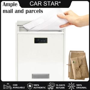 COD [จัดส่งฟรี] กล่องจดหมายผนังที่ทันสมัยติดผนังกล่องจดหมายสแตนเลสกล่องจดหมายขนาดเล็กสำหรับหลังจากชั่วโมงฝากเงินฝากเงิน