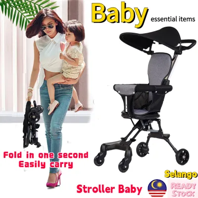 Ready stock 2 Way stroller baby travel magic stroller joie stroller sweet cherry stroller troli baby Ultra lightweight Baby Stroller
