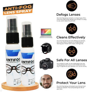Antifog Lens Cleaner Eye Glass Fluid Spray Pembersih Lensa Kacamata Laptop Helm Lensa Camera Cairan Kacamata Multifungsi