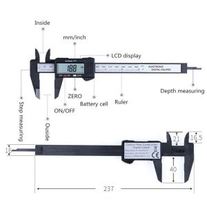 (ada stok dikirim dari jakarta)Jangka Sorong Stainless Steel Digital Display LCD - Micrometer - Caliper - Sigmat Digital - Vernier Scale - Jangka Sorong Digital