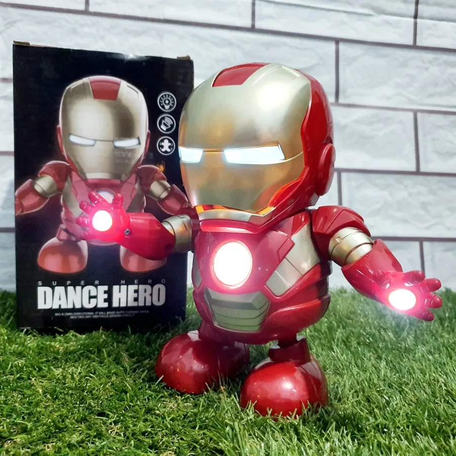Mainan Hero Dance Ironman Bisa Joget Dancing Robot iron man anak
