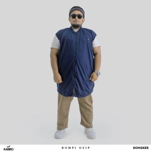 ROMPI SHOLAT FULL ZIPPER BIG SIZE (OZIP) BAJU MUSLIM PRIA