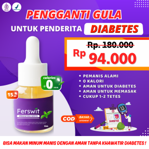 Ferswit Stevia Tetes Pemanis Alami Pengganti Gula 100% Original