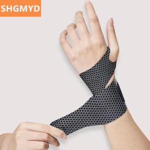 [COD] SHGMYD 1PCS Adjustable Wristbands Safety Wrist Support Bracer Gym Wristband Carpal Protector Breathable Injury Wrap Band Strap