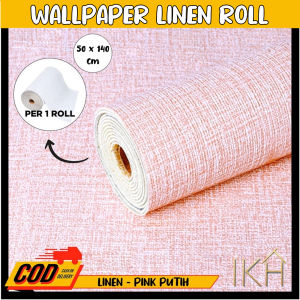Wallpaper foam Linen Roll Wallpaper Dinding Dekorasi Kamar Kelas atas ukuran 2.8 meter