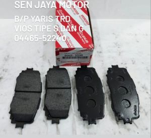 BRAKE PAD YARIS NEW VIOS KAMPAS REM DEPAN YARIS TIPE S BAKPAO NEW VIOS TIPE G 04465-52240