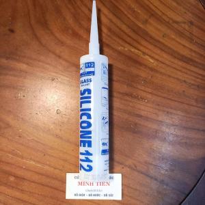 Keo Silicone 112 Keo silicon cọp màu trắng trong thích hợp nhiều loại vật liệu dung tích 175ml (Lưu ý: Keo rất lâu khô do đó đối với người dùng chưa quen sử dụng khá khó)