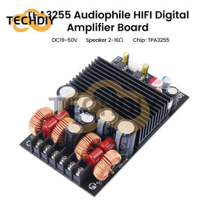 DC19-50V TPA3255 Class D Amplifier Hifi Digital Power Amplifier Board 300W+300W High-Power 2.0 Two-Channel Stereo Module