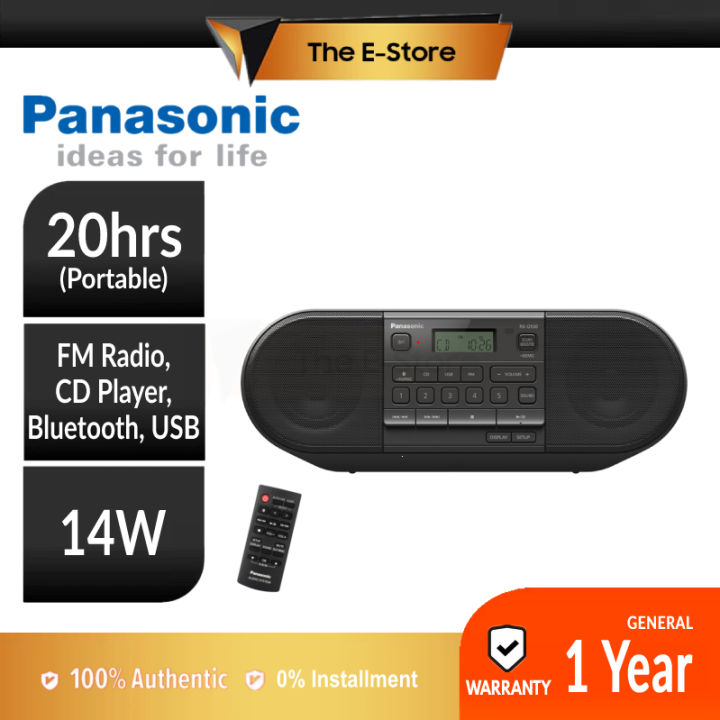 Panasonic RX-D550 Powerful Portable FM Radio USB CD Player with