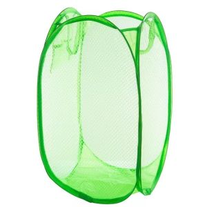 Foldable mesh laundry basket Dirty clothes storage basket Toy storage basket
