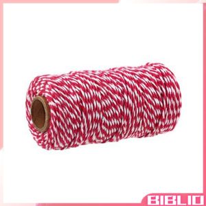 BibLio Cotton Rope Colorful Rope Twisted Twine for Handmade Rope DIY Craft Gift Wrap 100m Length