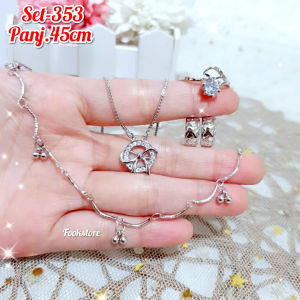 PERHIASAN SET DEWASA FASHION KOREA 4 IN 1/COD