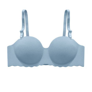 oobest 【Delivery 2-3 Days】buy 1 Take 1 Push Up Bra Wavy Tshirt Underwear For Women One-piece Seamless Half-cup Bra