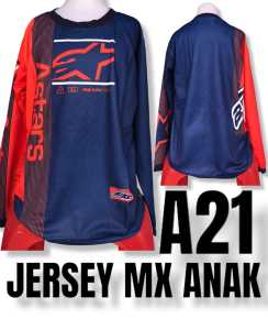 JERSEY MOTORCROSS ANAK/BAJU SEPEDE GUNUNG/BAJU BALAP ANAK NAJU TRAIL ANAK BAJU EDVENTURE A21