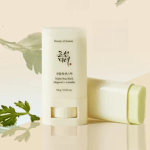 【SG Stock】BOJ Matte Sun Stick : Mugwort + Camelia SPF 50+ PA++++ 18g Oil‑Control Calming Matte Sunscreen Stick
