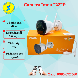 Camera ngoài trời imou F22FP camera wifi có màu ban đêm chống nước chống trộm đàm thoại 2 chiều siêu nét bảo hành 24 tháng