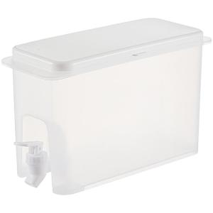 เหยือกน้ำพลาสติก3.5L ทันสมัยพร้อมก๊อกสำหรับเก็บชาเย็นน้ำมะนาว Essential ครัวบ้าน