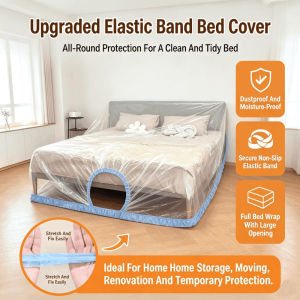 Furniture Dust Cover Plastic Thickened Protective Film Disposable Drawstring Dust Cover Waterproof Dustproof Moving Packing Bag