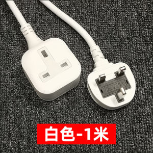 White Black Mayasia 1 Way Single Extension Cord 1m/2m/3m/5m Cable Short 1 Gang Extension 3pin Plug Mini British Standard Socket with Wire Drag Board Power Supply Anti-fall UK 3 Pin Plug Power Strips Travel Wall 排插座延长线