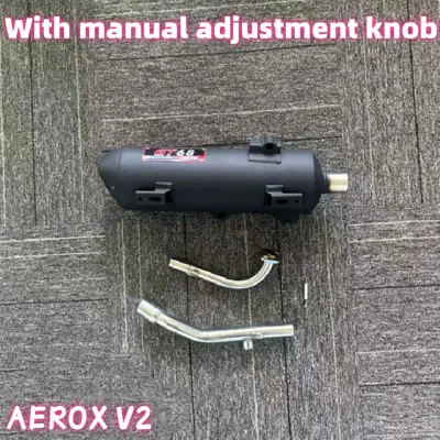 Power Pipe For Nmax V1 V2 V3/Aerox V1 V2 V3 Adjustable Sound Yamaha Exhaust pipe GT68 Made in Thailand