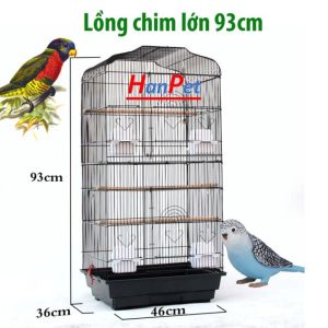 Lồng chim lớn cao 93cm (Lồng Vẹt yểng bồ câu)