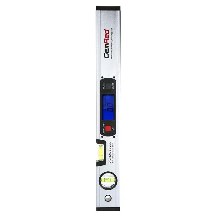 GemRed Digital Level Spirit Level Angle Finder with 16" Long Leveling