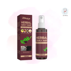【Rdy Stock现货】100ml Herbal Gray Hair Reverse Essence Spray Restore Black Hair Serum