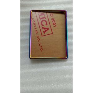 Bộ biển số titan màu ốc gắn 2 phân gắn xe máy đời mới (gồm viền 7 màu titan meca đế sau có sẵn ốc)