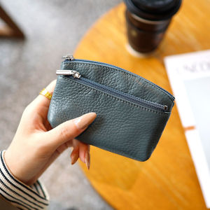 Top Layer Cowhide Wallet Ladies 2025 New Genuine Leather Coin Purse Small Wallet Female Card Holder牛皮钱包男女通用
