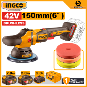 INGCO 42V CORDLESS DUAL ACTION POLISHER | BRUSHLESS MOTOR | APLI42152