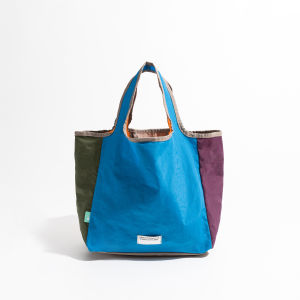 MABULA Patchwork Reusable Grocery Bag Folable Oxford Heavy Duty Brand Shopping Purse Eco Womans Big Market Compact Handbag