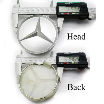 ฝาครอบดุมล้อ ดุมล้อ BENZ (เบนซ์) 75mm. ราคาต่อ 1 ชิ้น/ 4 ชิ้น