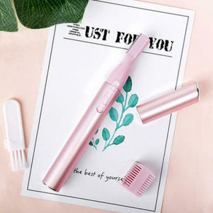 เครื่องกันคิ้วไฟฟ้า มีดโกนผมเด็ก ที่โกนคิ้วไฟฟา เครื่องกำจัดขน เครื่องโกนขน มีดโกนคม ไม่ระคายเคือง แถมฟรี รองหวี eyebrow trimmer lululight