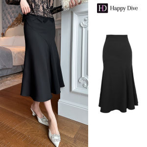 Happy Diva ชุดเซ็ท 2 ชิ้น ผญ  เสื้อลูกไม้+กระโปรงซาติน สีดำ สีขาว เดรสทำงาน เดรสออกงาน เดรสผู้หญิง เดรสเซ็กซี่ เดรสเกาหลี 20333/4