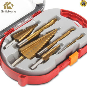 Set Mata Bor 12 PCS Step Drill Titanium & HSS Mata Bor Multifungsi