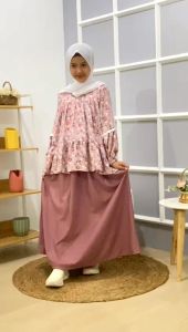 Setelan rok cutetrik / setelan rok nolaa cutetrik