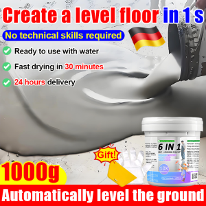 🔥 24 hours delivery 🔥 self-leveling quick dry cement floor repair fast dry water proof cement cat lantai simen tampal lubang exposy floor paint heavy duty Fast drying in 2 hours 1000G 微水泥