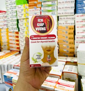 ÍCH GIÁP VƯƠNG PLATINUM 1 hộp 60 viên hỗ trợ tuyến giáp Tích điểm 6 hộp tặng 1 hộp