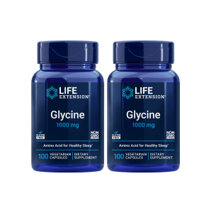 Life Extension Premium Glycine 100 Caps Sleep Quality Enhancer Memory & Focus Wellness Support
