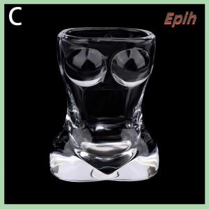 [Epih] 1PC New Unique Beer Cup Funny Men Women Body Shaped Transparent Wine Glass Bar Drinkware Cocktail Mug Coffee Juice Teacup