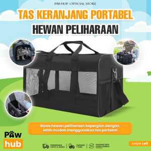 PAWHUB Tas Keranjang Hewan Peliharaan Kucing Anjing Portable Lipat / Breatheable Pet Carrier
